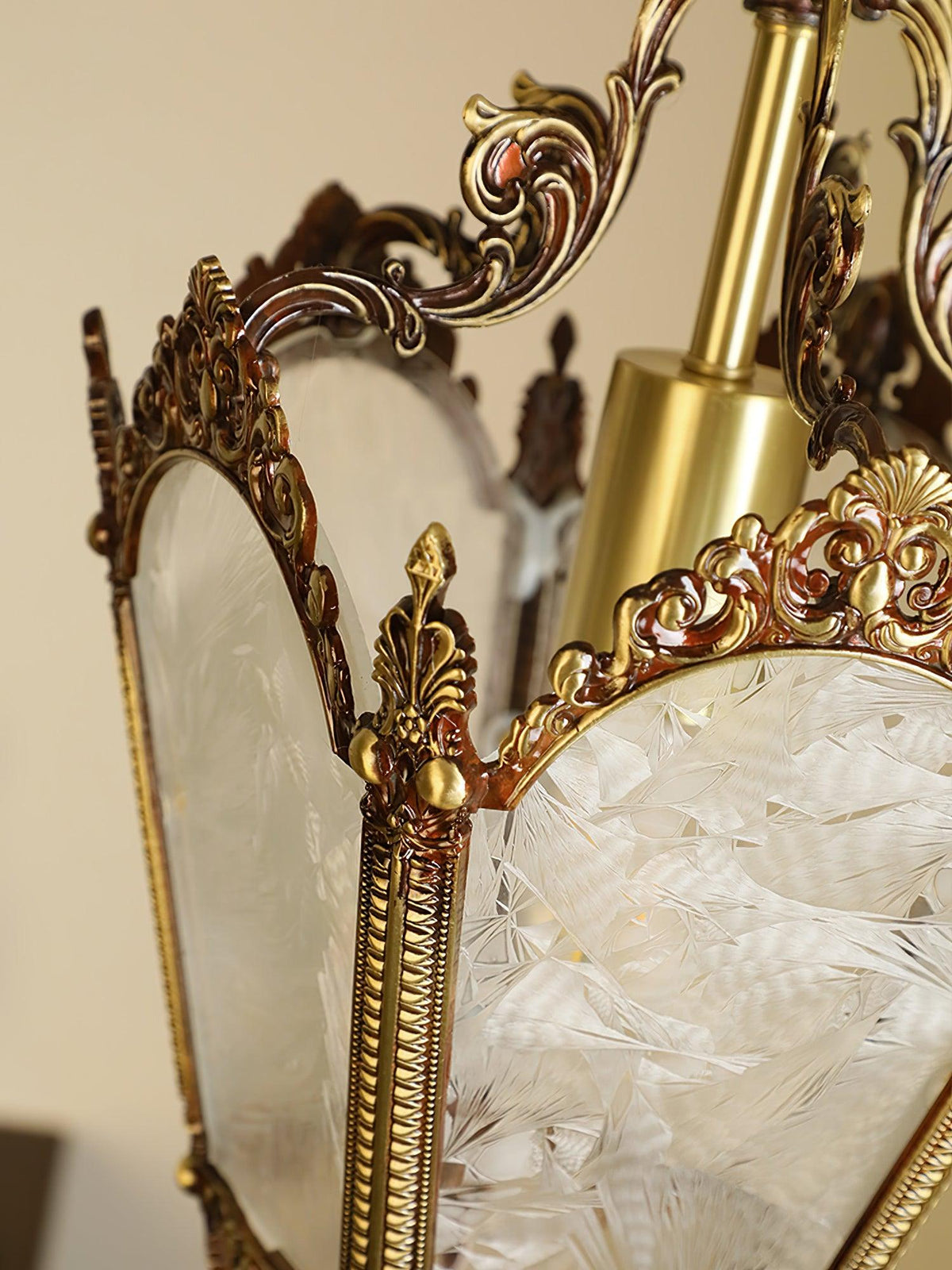 Lustra Lampe Pendante Laiton Empire Antique Élégante - Neutralighting