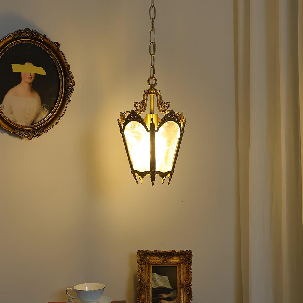 Lustra Lampe Pendante Laiton Empire Antique Élégante - Neutralighting
