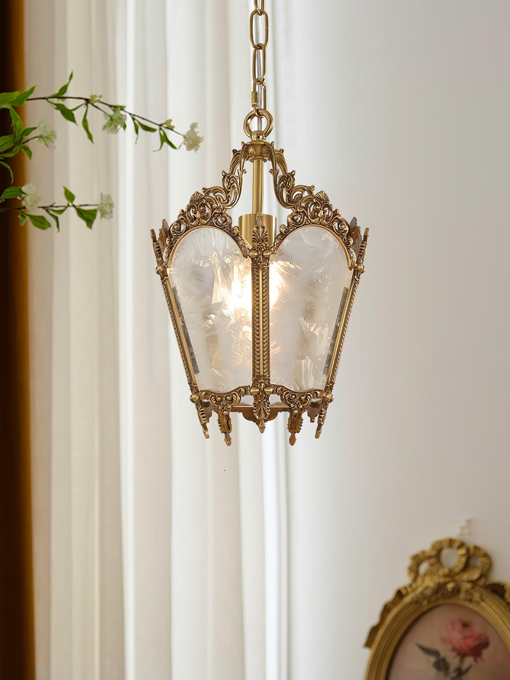 Lustra Lampe Pendante Laiton Empire Antique Élégante - Neutralighting