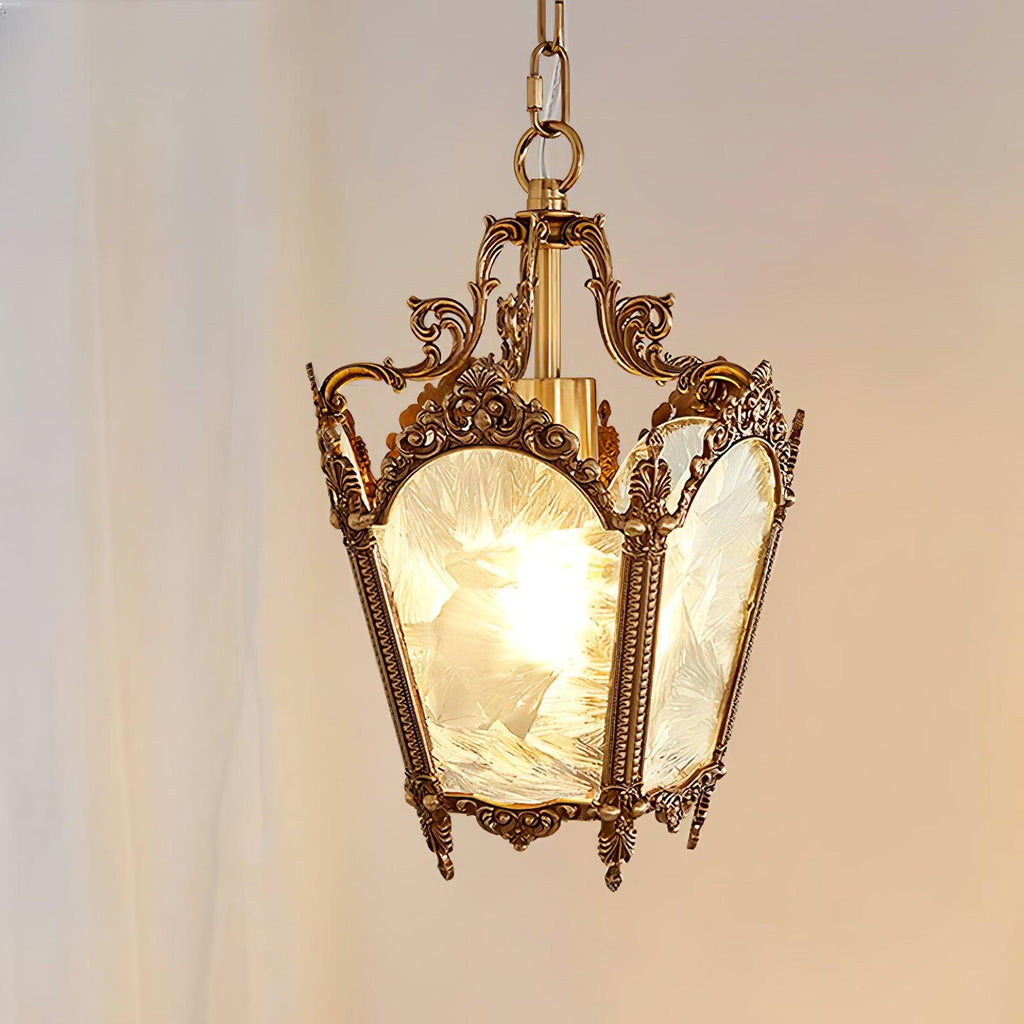 Lustra Lampe Pendante Laiton Empire Antique Élégante - Neutralighting