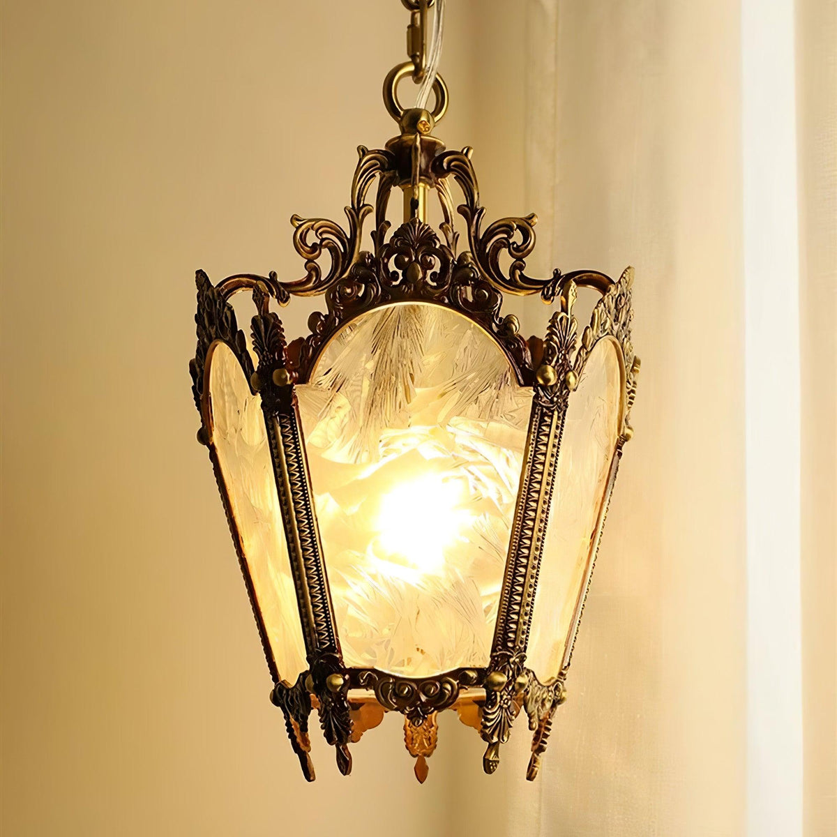 Lustra Lampe Pendante Laiton Empire Antique Élégante - Neutralighting