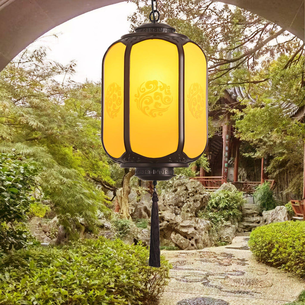 Solara Lampe suspendue antique lanterne d'extérieur rustique - Neutralighting