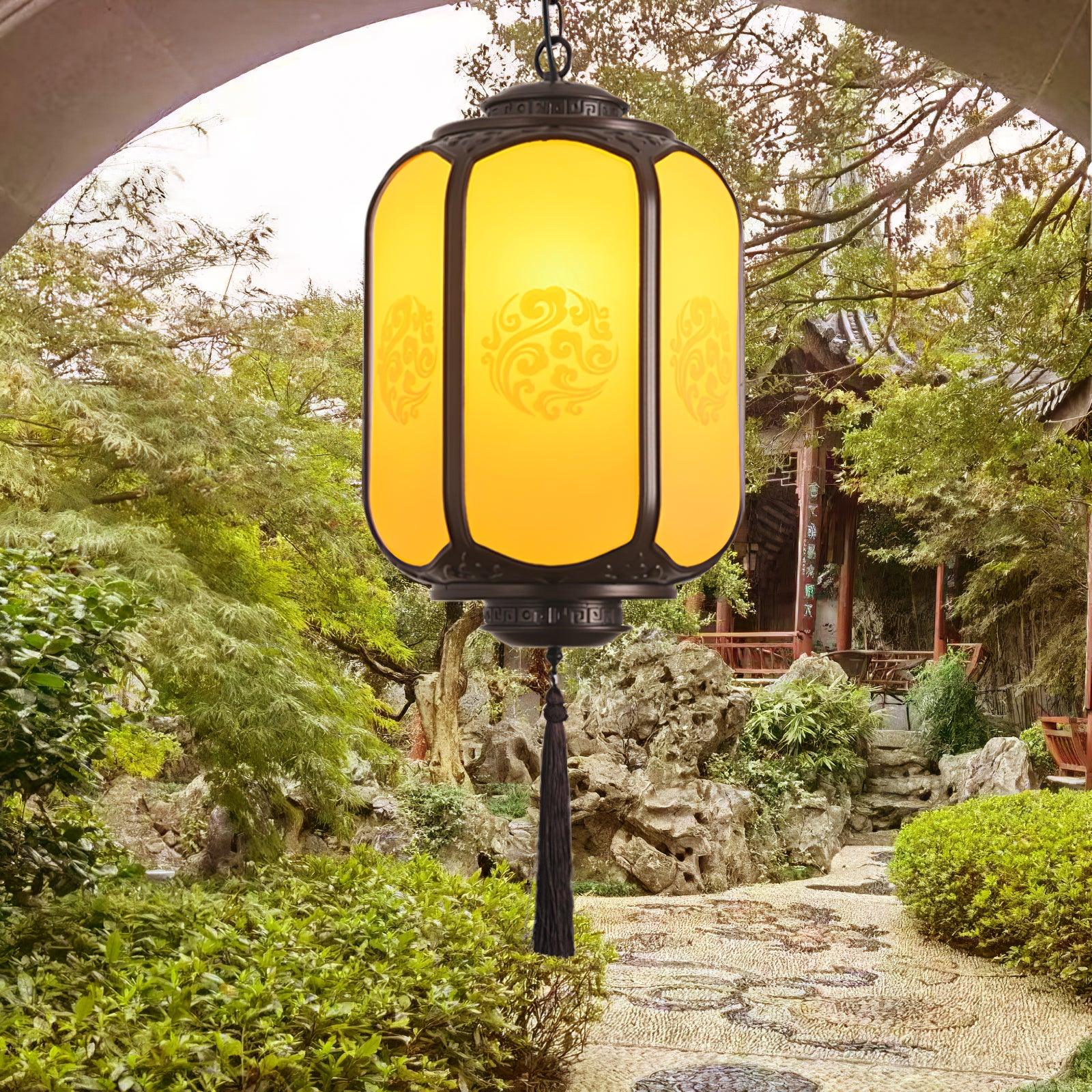 Solara Lampe suspendue antique lanterne d'extérieur rustique - Neutralighting