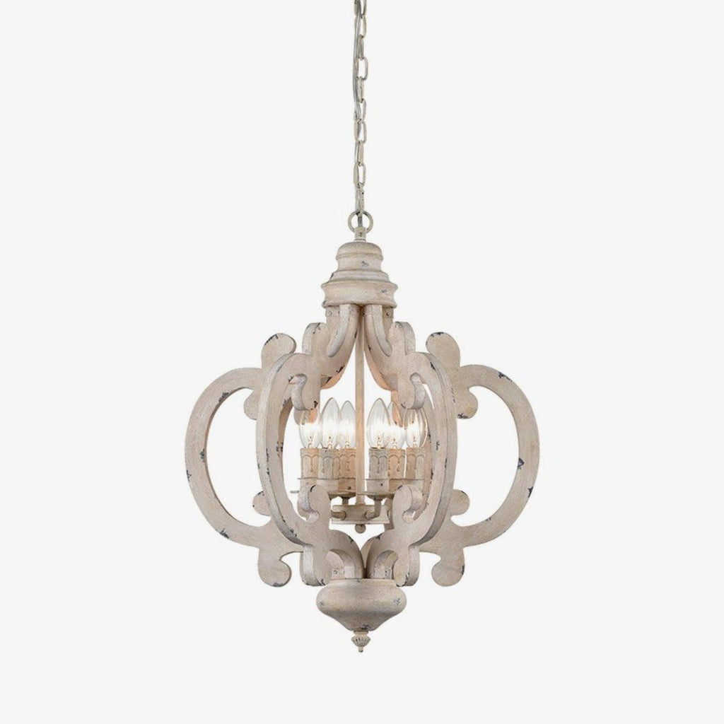 Lustra Chandelier en Bois Vintage - Neutralighting