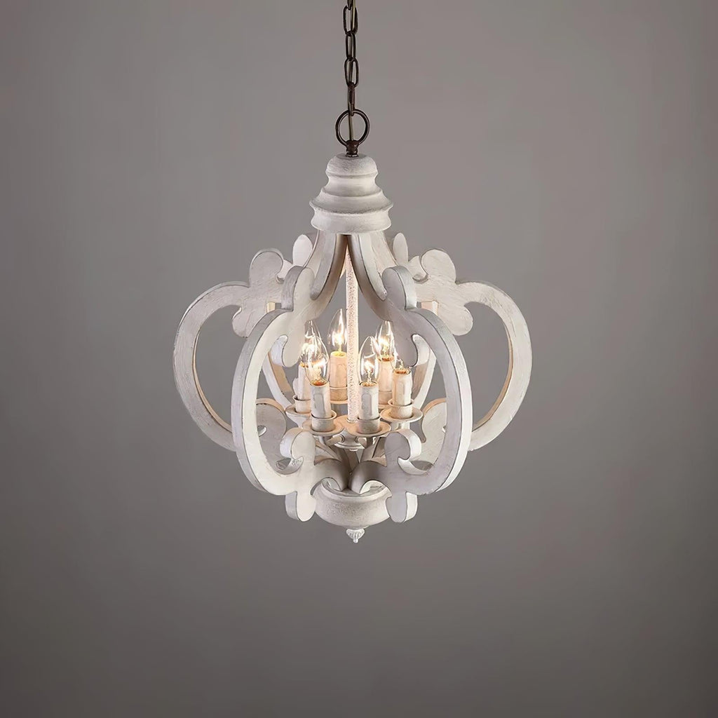 Lustra Chandelier en Bois Vintage - Neutralighting