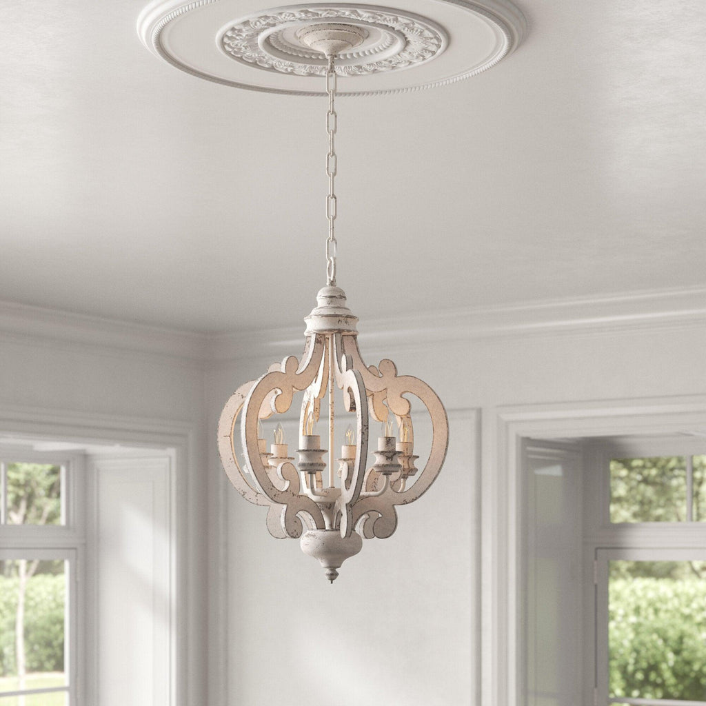 Lustra Chandelier en Bois Vintage - Neutralighting