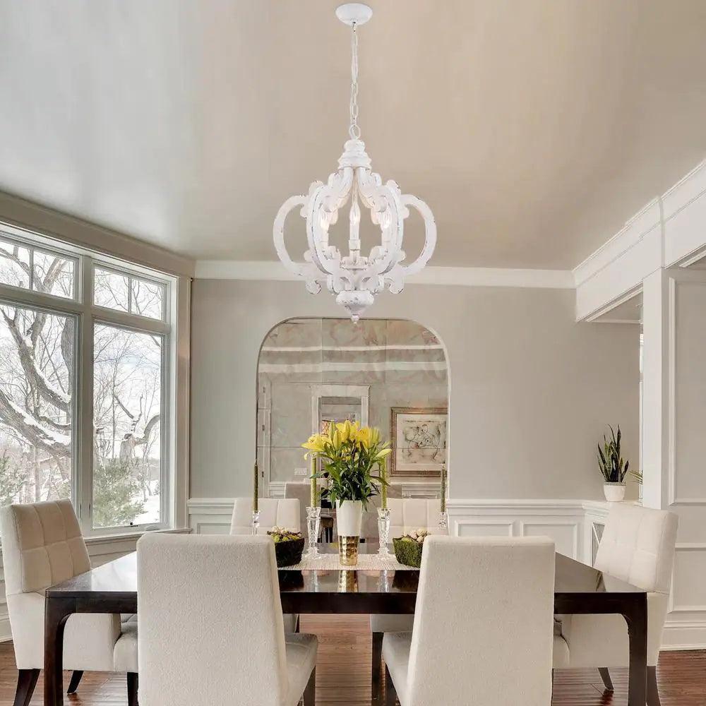 Lustra Chandelier en Bois Vintage - Neutralighting