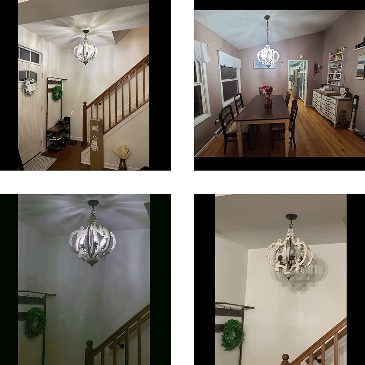 Lustra Chandelier en Bois Vintage - Neutralighting