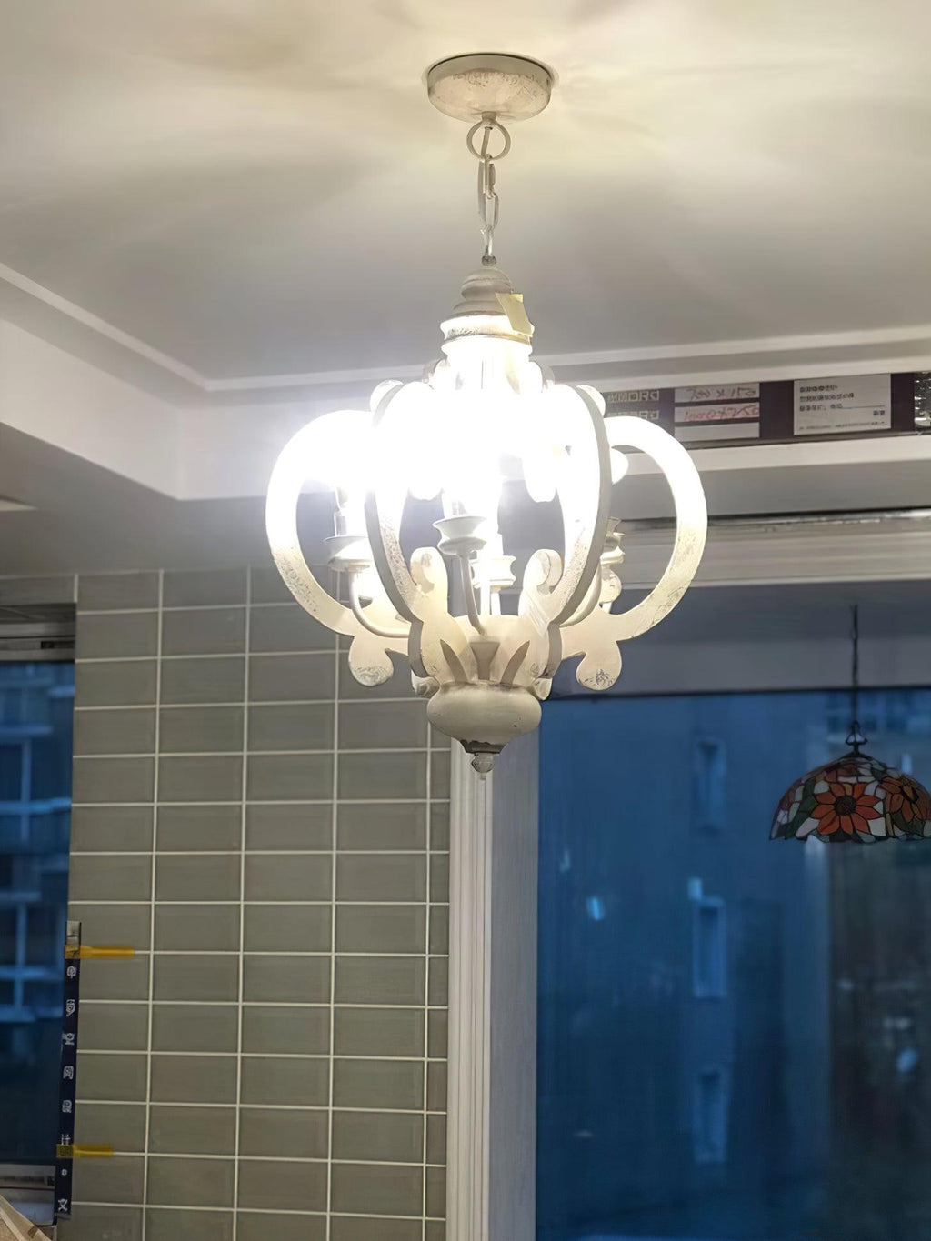Lustra Chandelier en Bois Vintage - Neutralighting