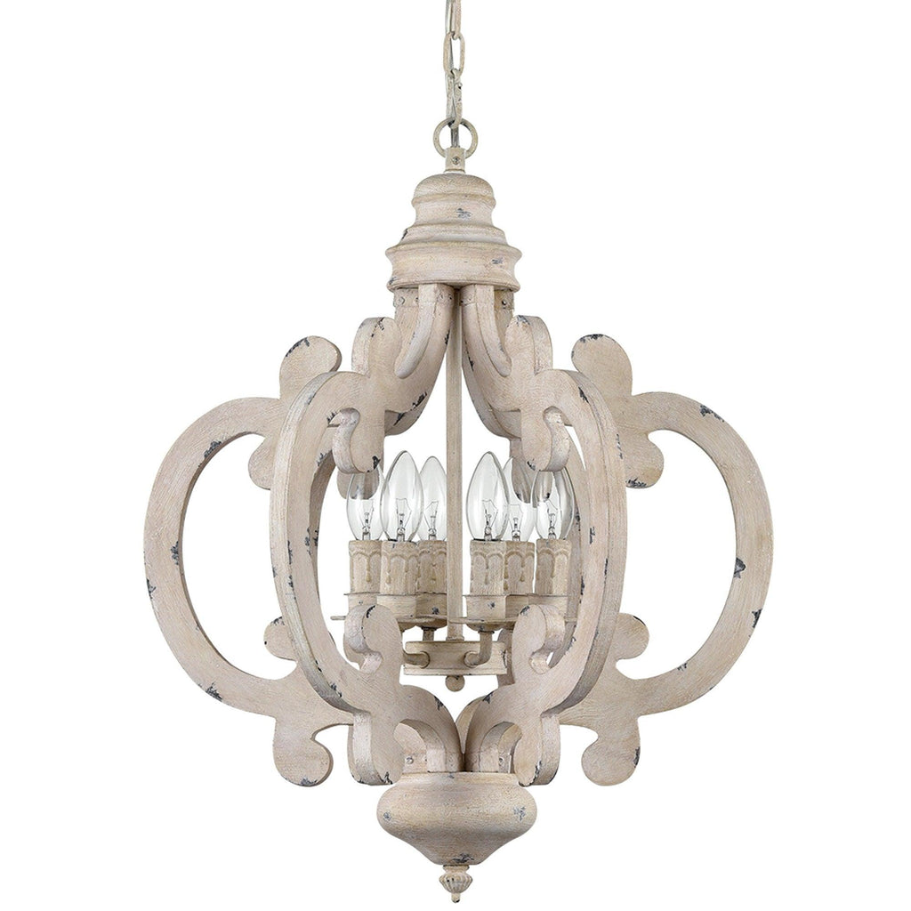 Lustra Chandelier en Bois Vintage - Neutralighting
