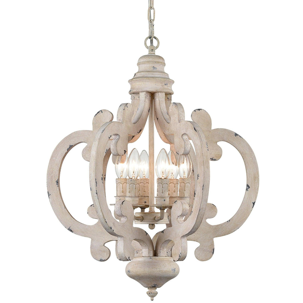 Lustra Chandelier en Bois Vintage - Neutralighting