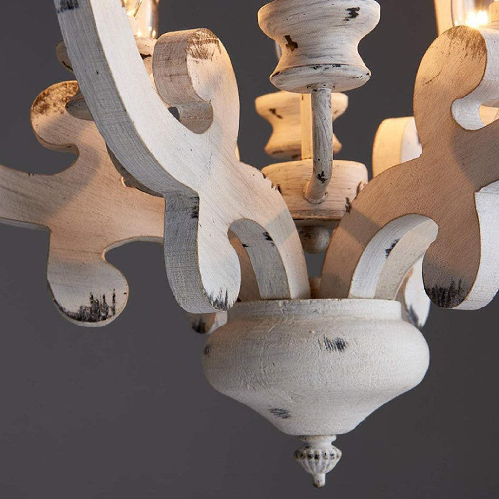 Lustra Chandelier en Bois Vintage - Neutralighting