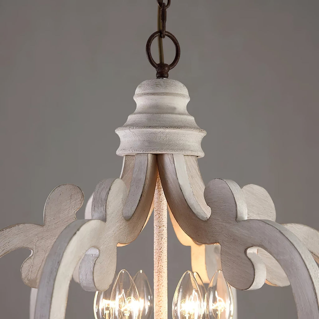 Lustra Chandelier en Bois Vintage - Neutralighting