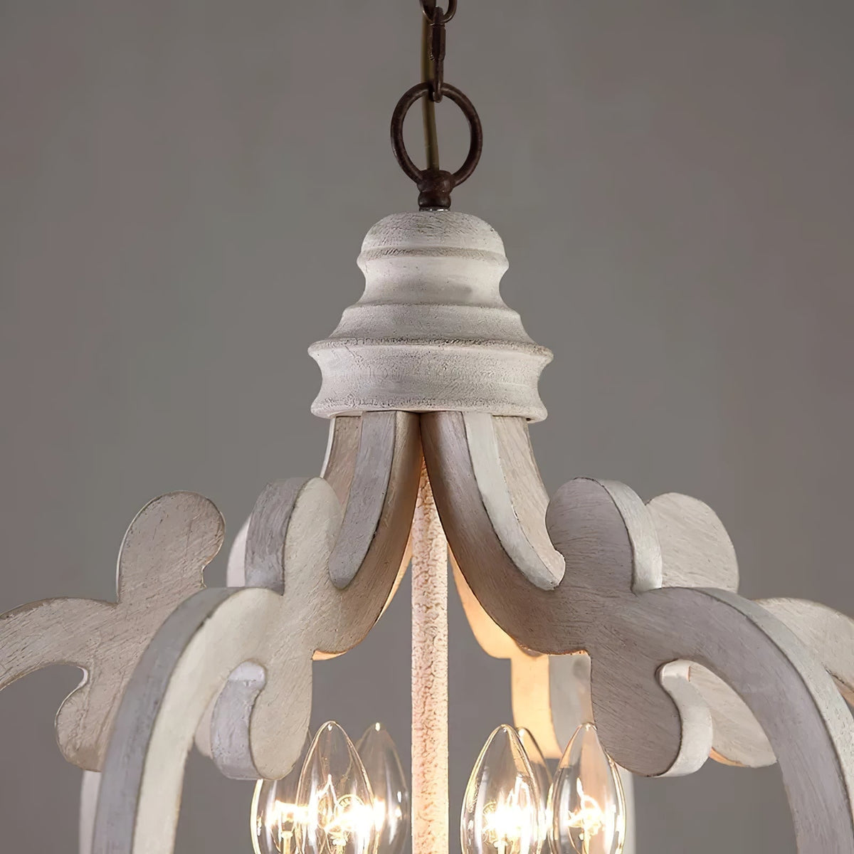 Lustra Chandelier en Bois Vintage - Neutralighting