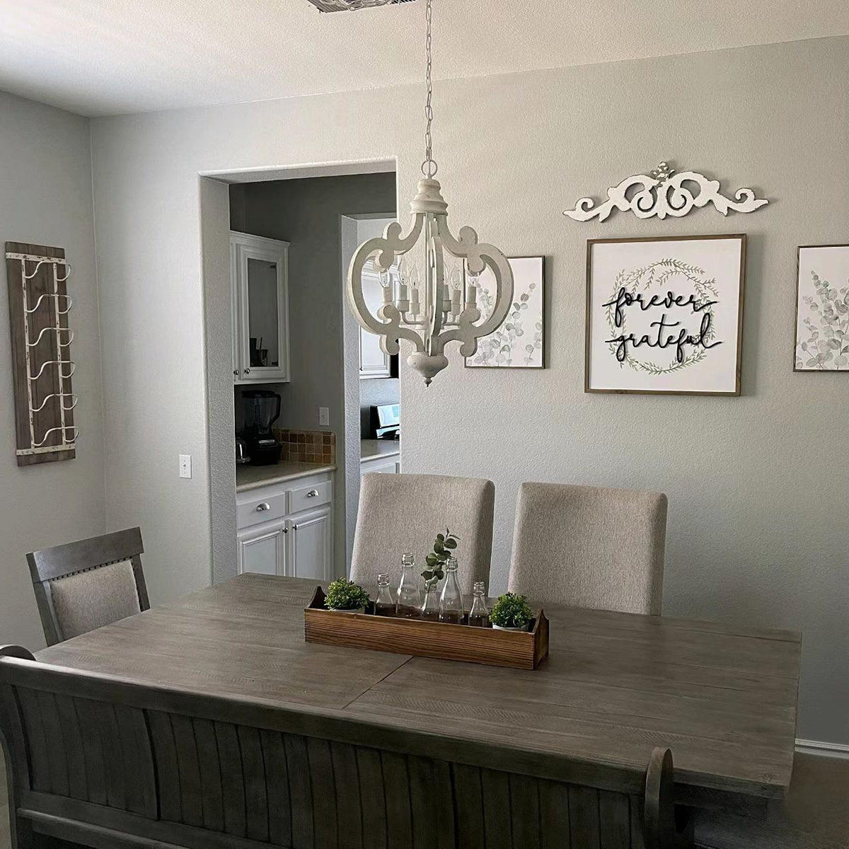 Lustra Chandelier en Bois Vintage - Neutralighting