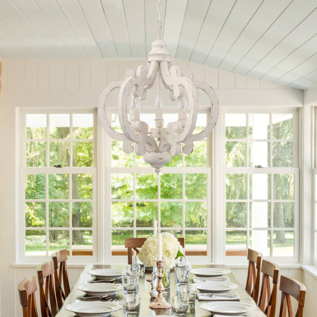 Lustra Chandelier en Bois Vintage - Neutralighting