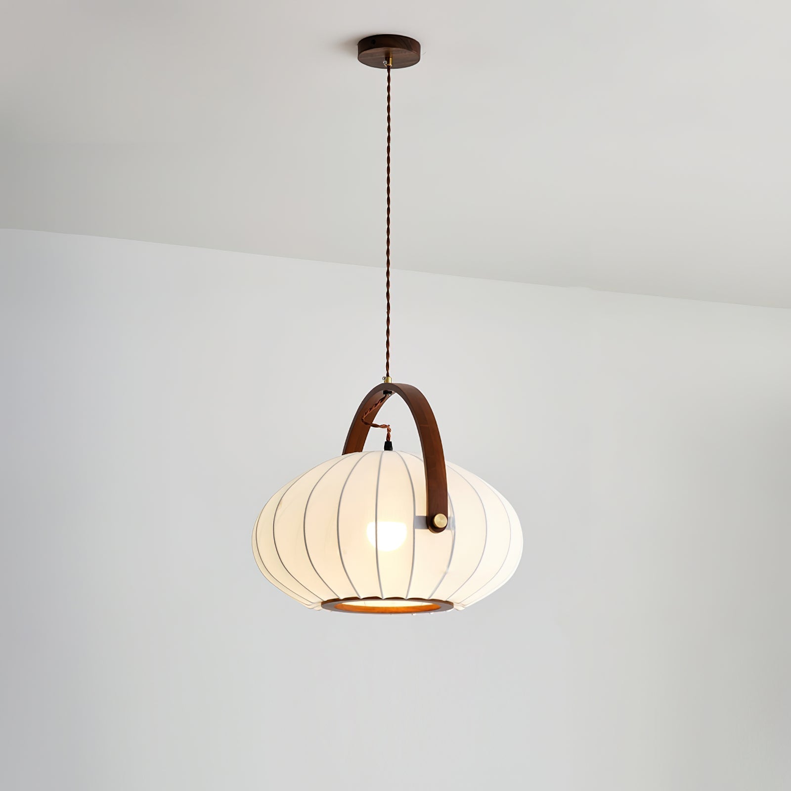Antonio Suspension Plissé Tissu Lanterne Organique - Neutralighting