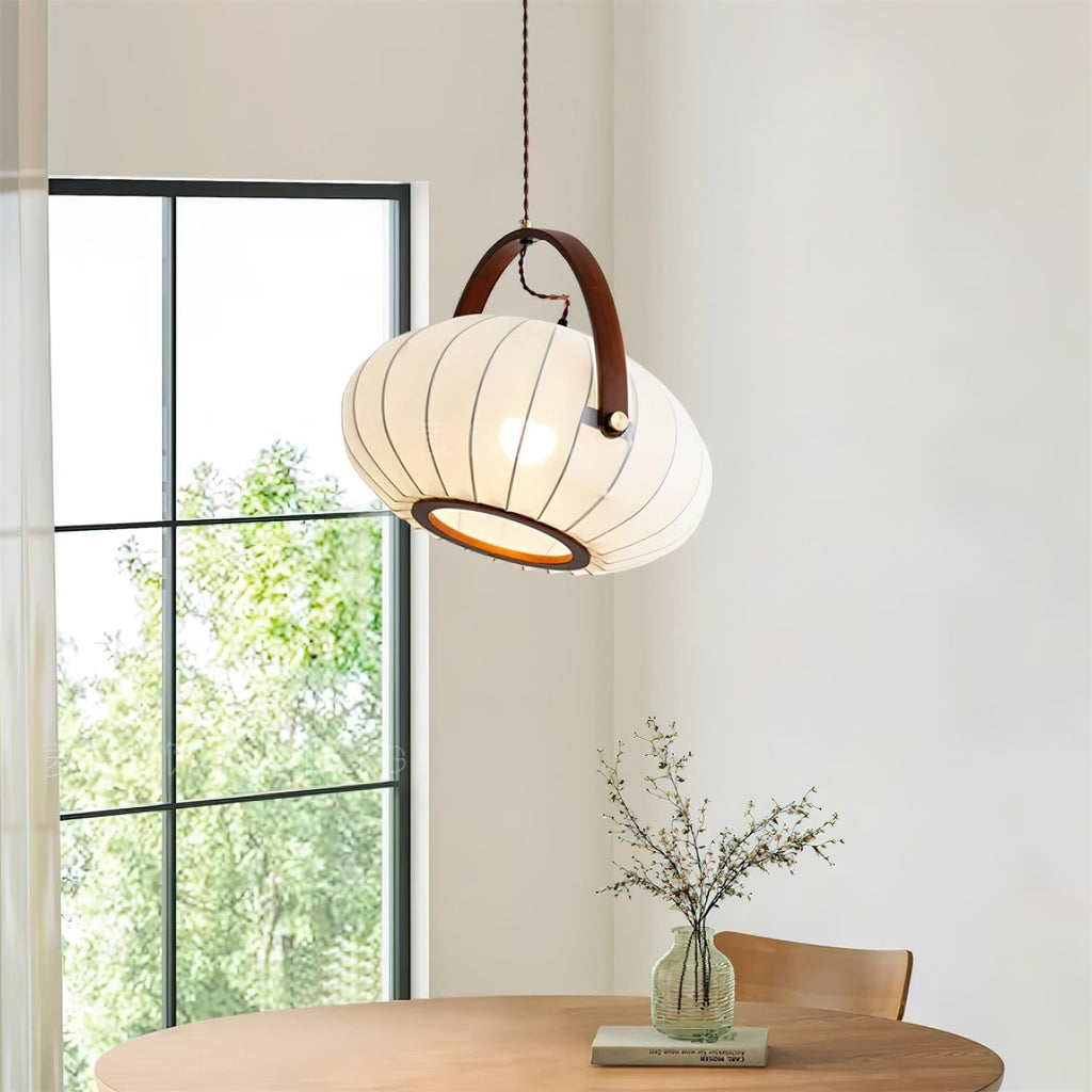 Antonio Suspension Plissé Tissu Lanterne Organique - Neutralighting