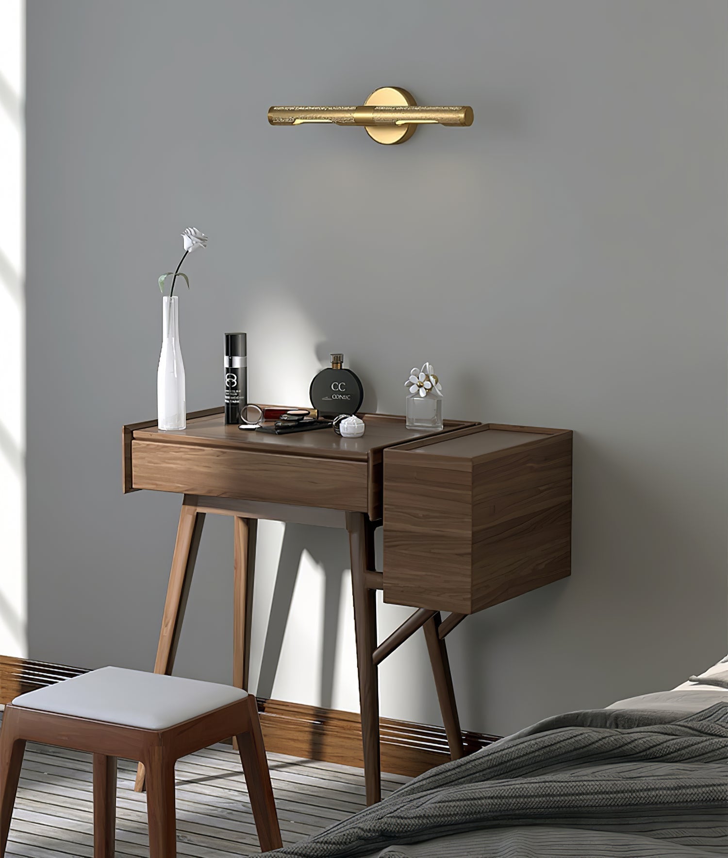 Solvain Applique murale LED moderne en laiton - Neutralighting