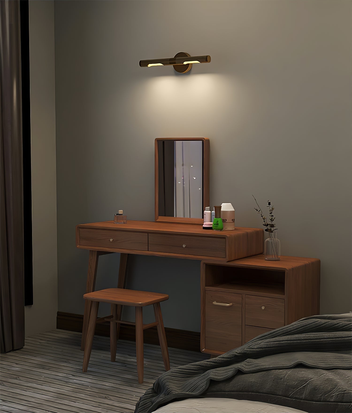 Solvain Applique murale LED moderne en laiton - Neutralighting