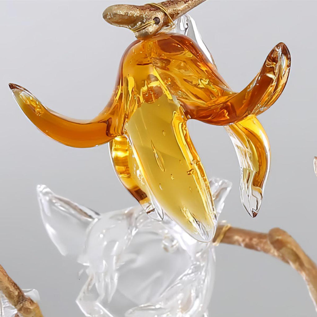 Ulfuvye Chandelier Branche Laiton Cristal Luxueux - Neutralighting