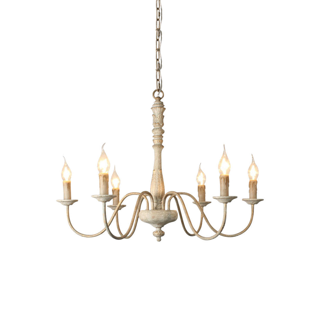 Ljomuvyi Lustre Traditionnel En Métal Et Bois De Style Ferme - Neutralighting