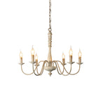 Ljomuvyi Lustre Traditionnel En Métal Et Bois De Style Ferme - Neutralighting