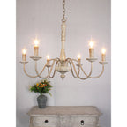 Ljomuvyi Lustre Traditionnel En Métal Et Bois De Style Ferme - Neutralighting