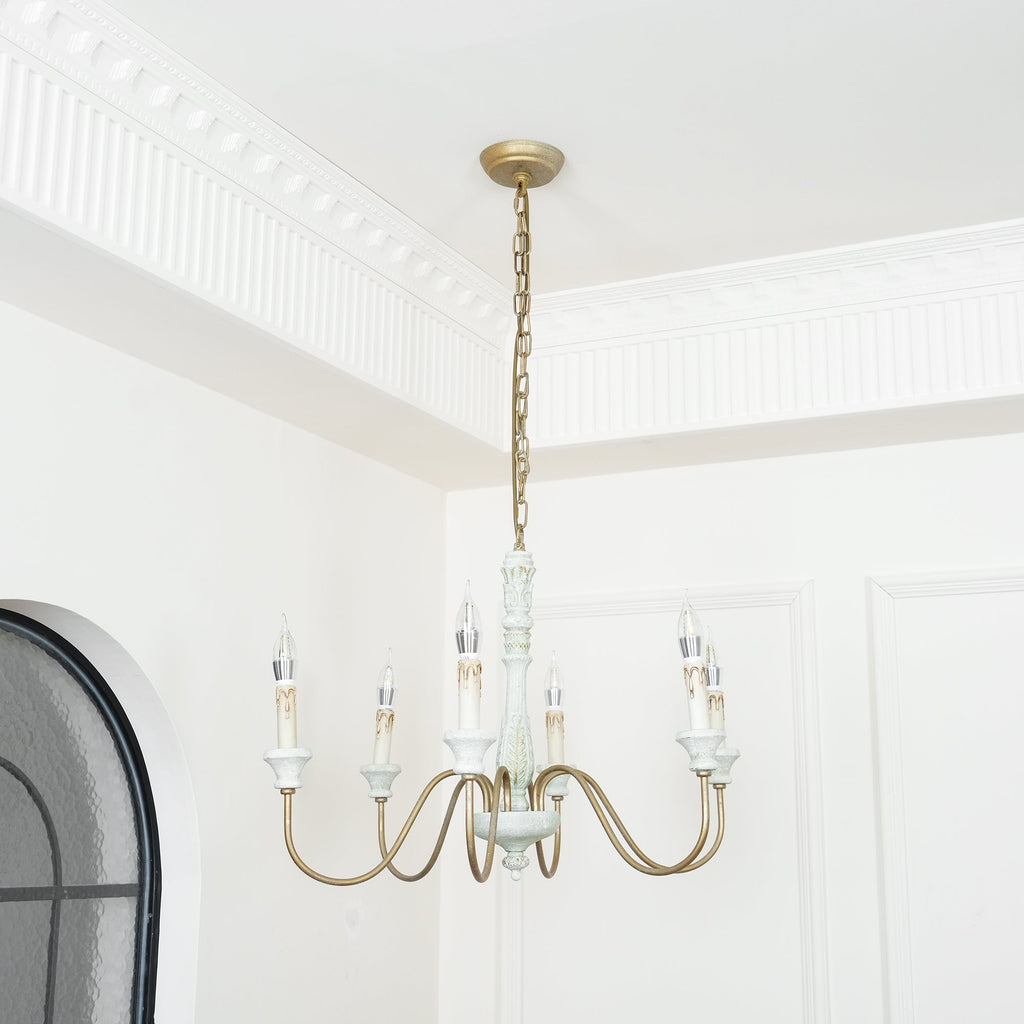 Ljomuvyi Lustre Traditionnel En Métal Et Bois De Style Ferme - Neutralighting