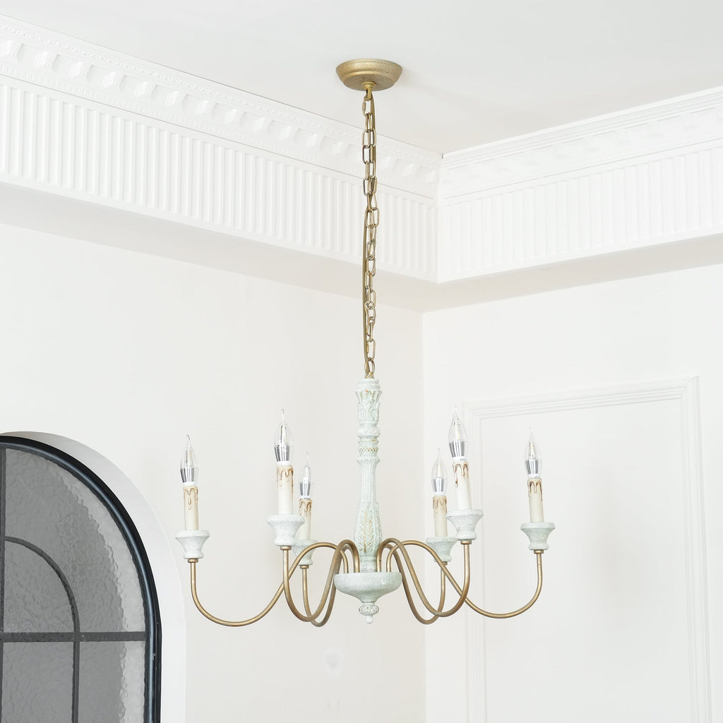 Ljomuvyi Lustre Traditionnel En Métal Et Bois De Style Ferme - Neutralighting