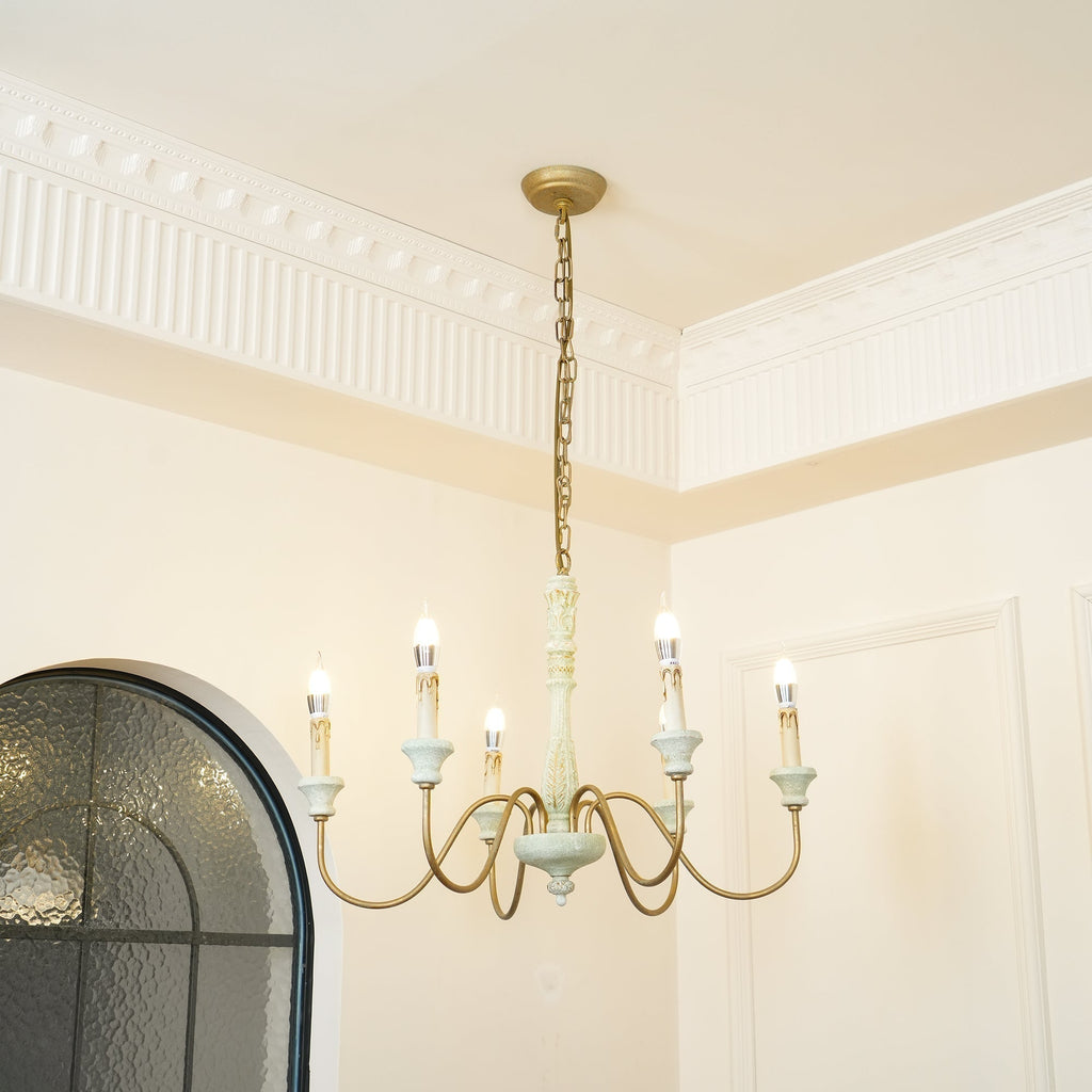 Ljomuvyi Lustre Traditionnel En Métal Et Bois De Style Ferme - Neutralighting