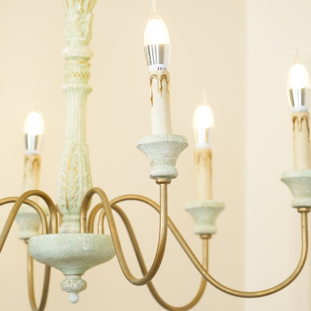 Ljomuvyi Lustre Traditionnel En Métal Et Bois De Style Ferme - Neutralighting