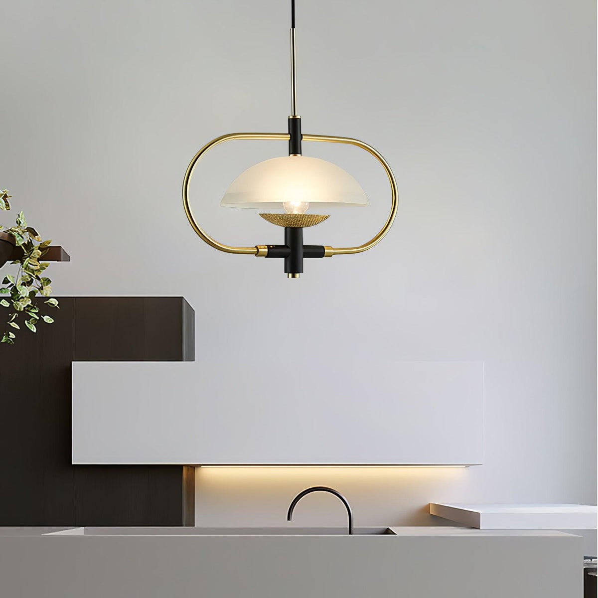 Cuvenara Suspension en Verre Classique Art Nordique - Neutralighting