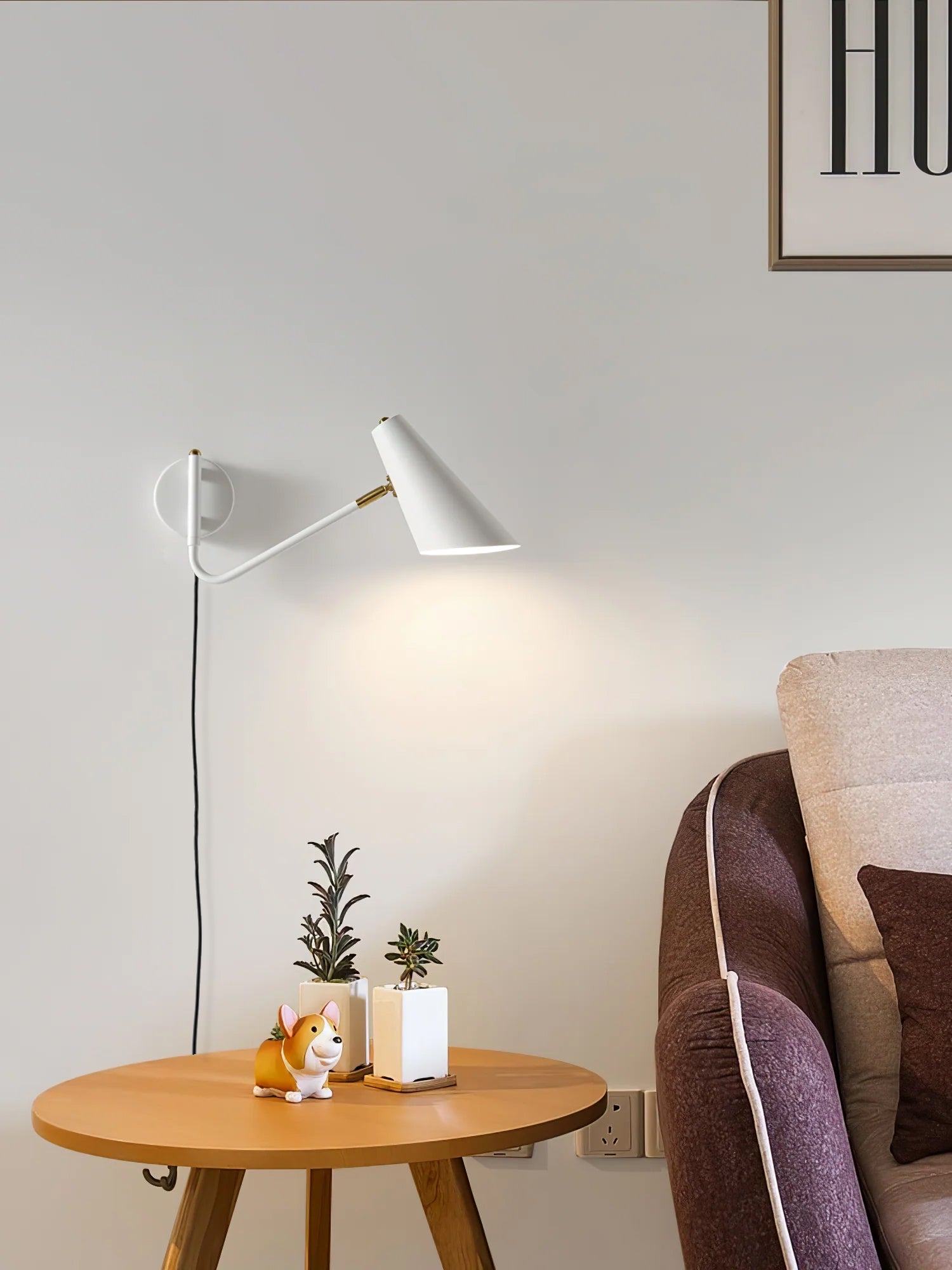 Canore Modern Minimalist Plug-in Sconce Wall lamp - Neutralighting