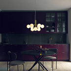 Lustra Suspension en Verre Globe Cluster Laiton - Neutralighting