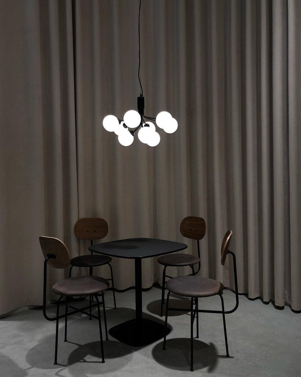 Lustra Suspension en Verre Globe Cluster Laiton - Neutralighting