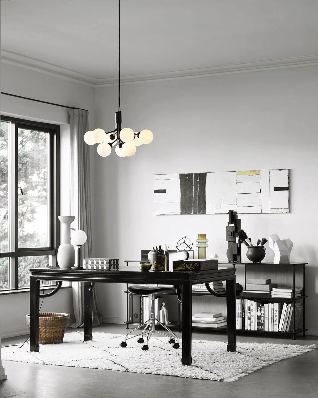Lustra Suspension en Verre Globe Cluster Laiton - Neutralighting