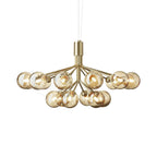 Lustra Suspension en Verre Globe Cluster Laiton - Neutralighting