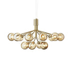 Lustra Suspension en Verre Globe Cluster Laiton - Neutralighting