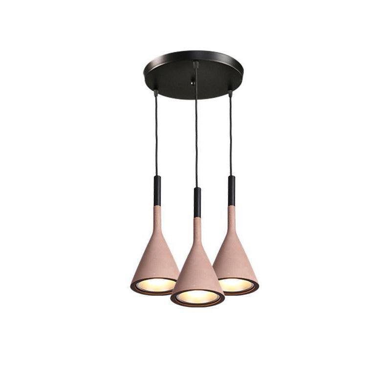 Solara Lampe suspendue conique en béton industrielle - Neutralighting