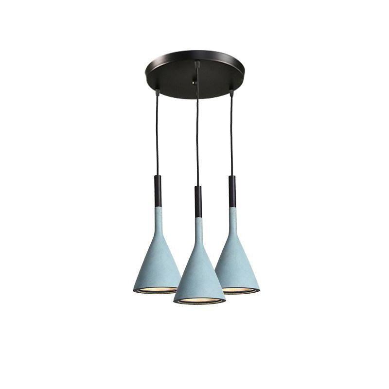 Solara Lampe suspendue conique en béton industrielle - Neutralighting