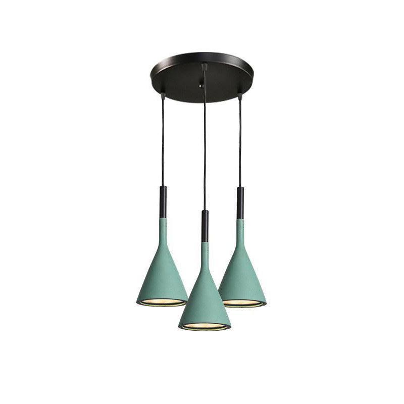 Solara Lampe suspendue conique en béton industrielle - Neutralighting