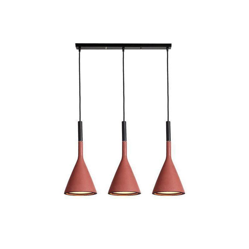 Solara Lampe suspendue conique en béton industrielle - Neutralighting