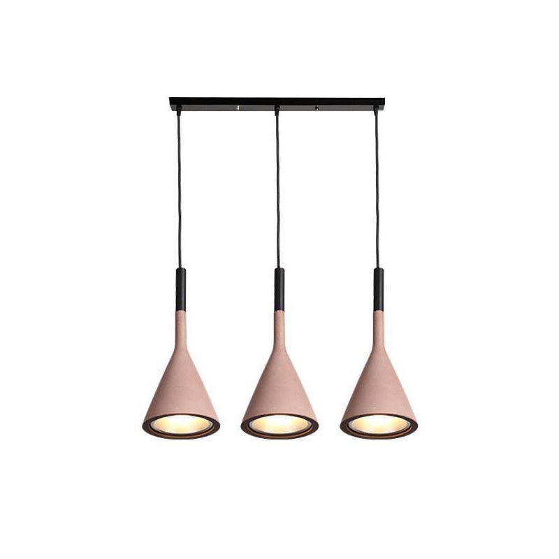 Solara Lampe suspendue conique en béton industrielle - Neutralighting
