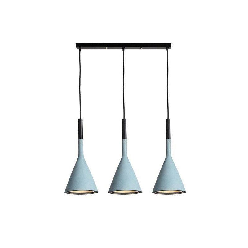Solara Lampe suspendue conique en béton industrielle - Neutralighting
