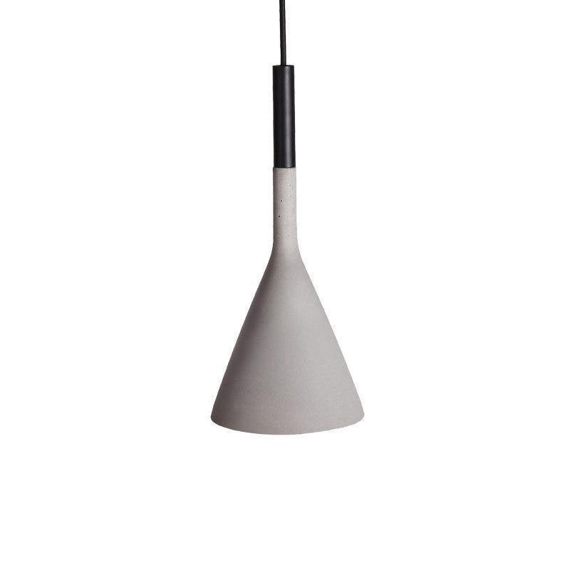 Solara Lampe suspendue conique en béton industrielle - Neutralighting