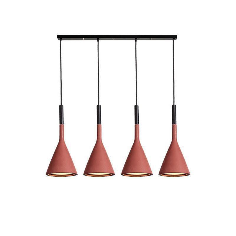 Solara Lampe suspendue conique en béton industrielle - Neutralighting