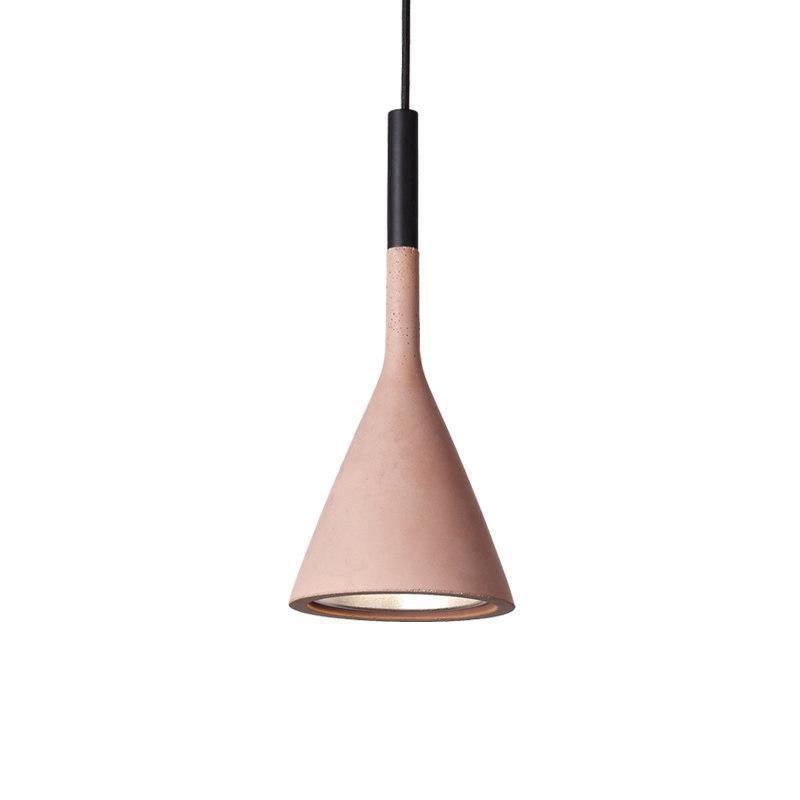 Solara Lampe suspendue conique en béton industrielle - Neutralighting