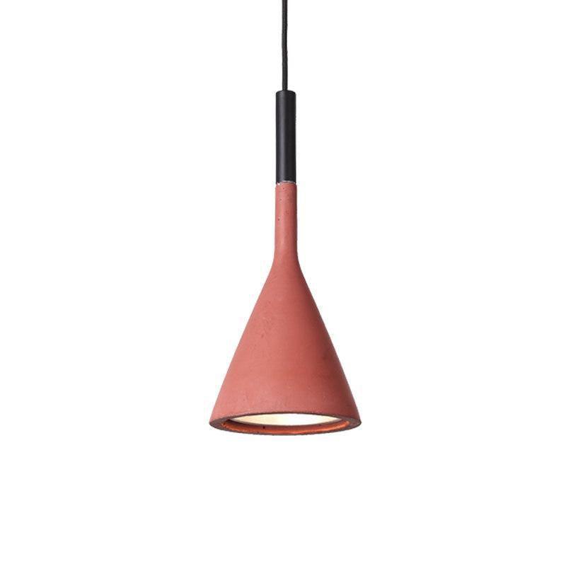 Solara Lampe suspendue conique en béton industrielle - Neutralighting