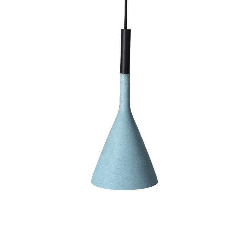 Solara Lampe suspendue conique en béton industrielle - Neutralighting